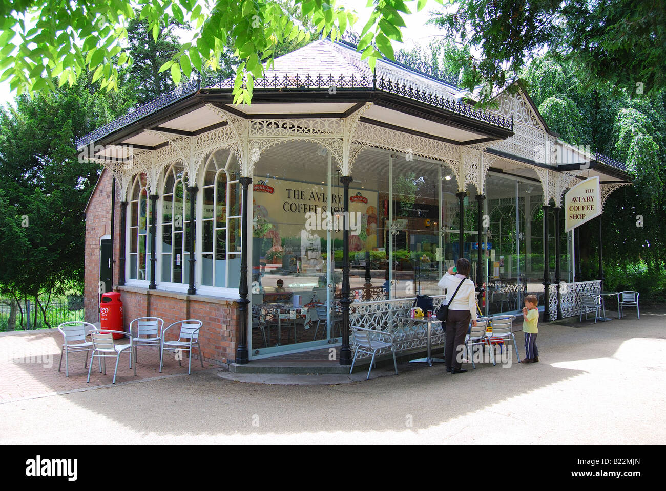 The Avery Coffee Shop, Mill Gardens, Royal Leamington Spa, Warwickshire, England, United Kingdom