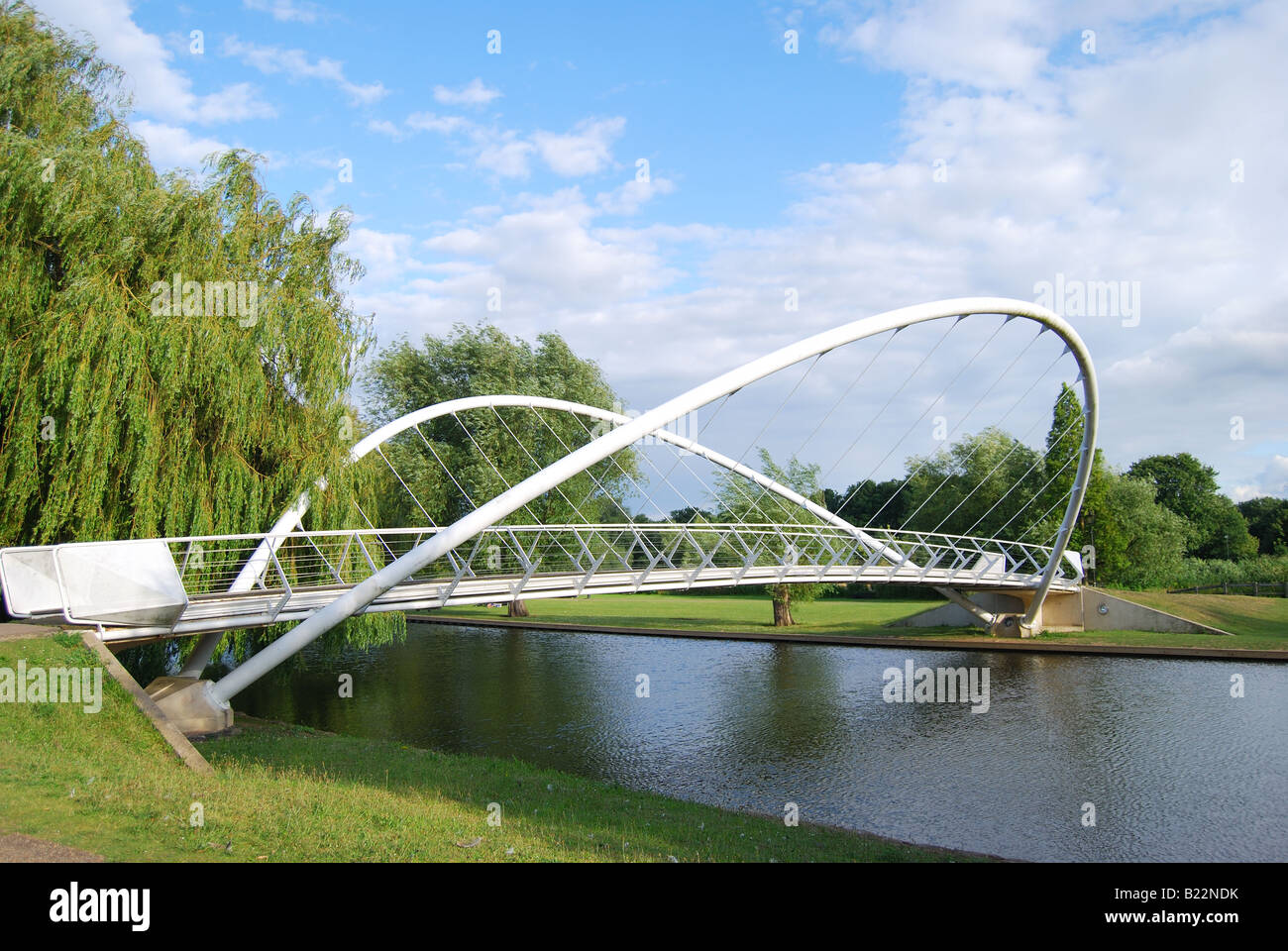 The Butterfly Suspension Bridge over River Great Ouse, Bedford ...