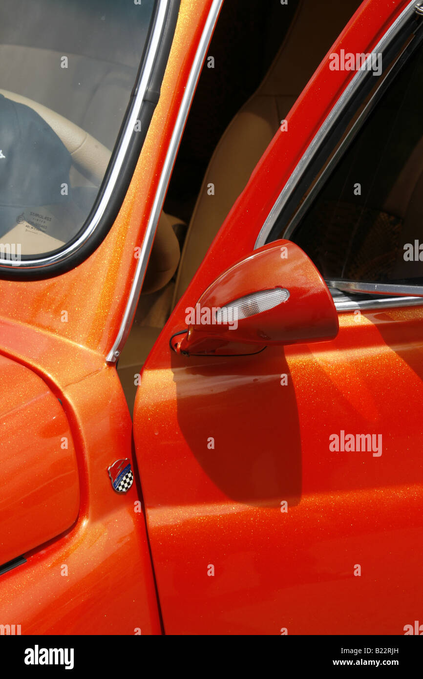 new customised fiat 500 car in street in italy Stock Photo - Alamy