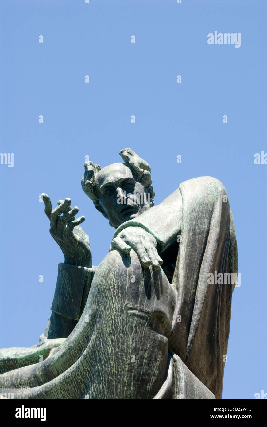 Statue of Strossmayer Zagreb Stock Photo