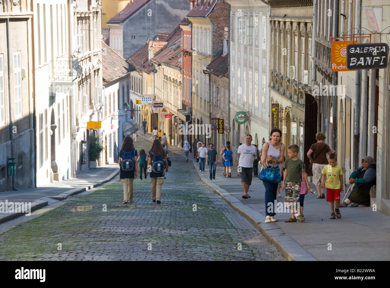 Radiceva Zagreb Stock Photo