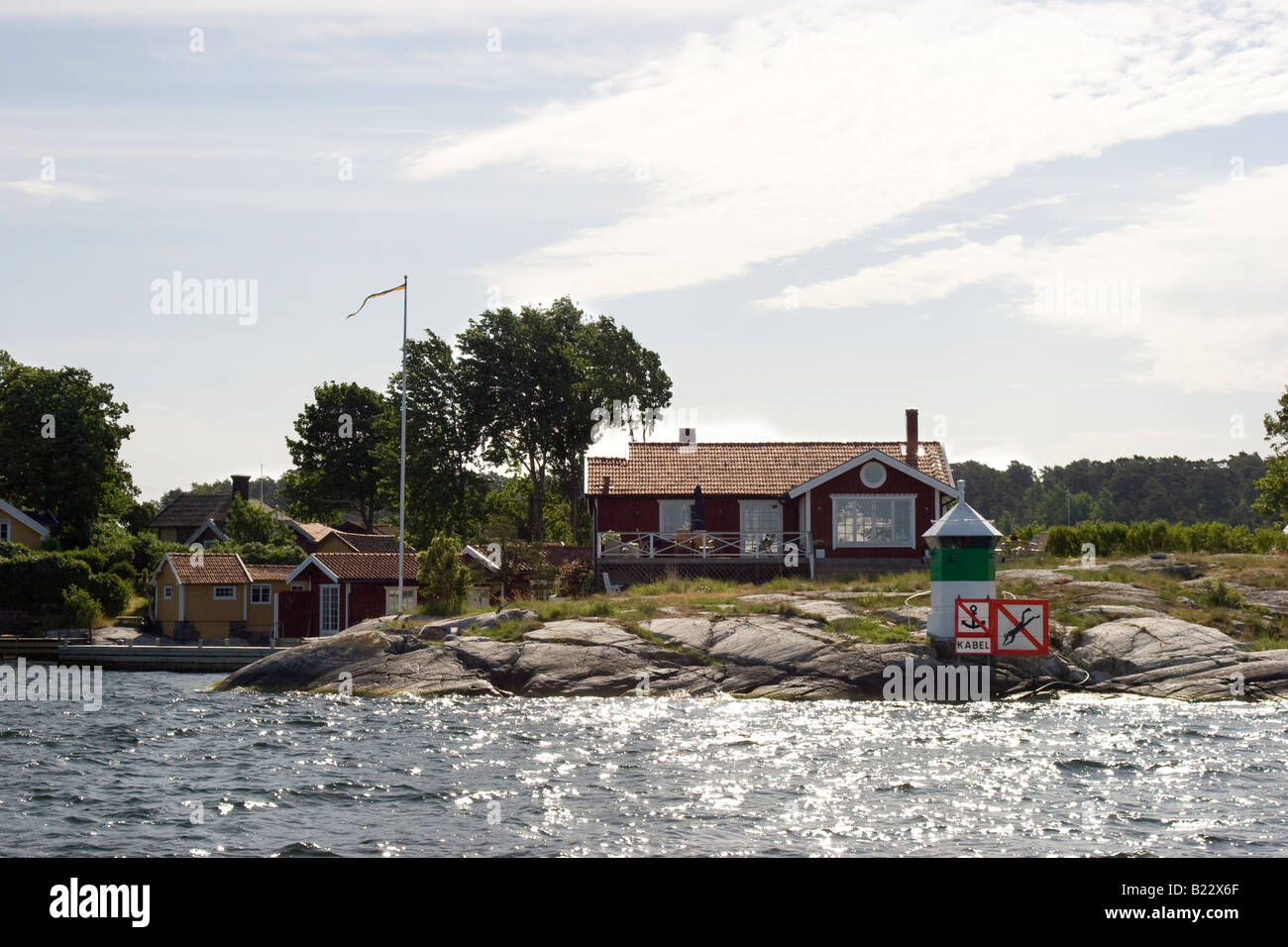 House in the Swedish archipelago Stock Photo Alamy