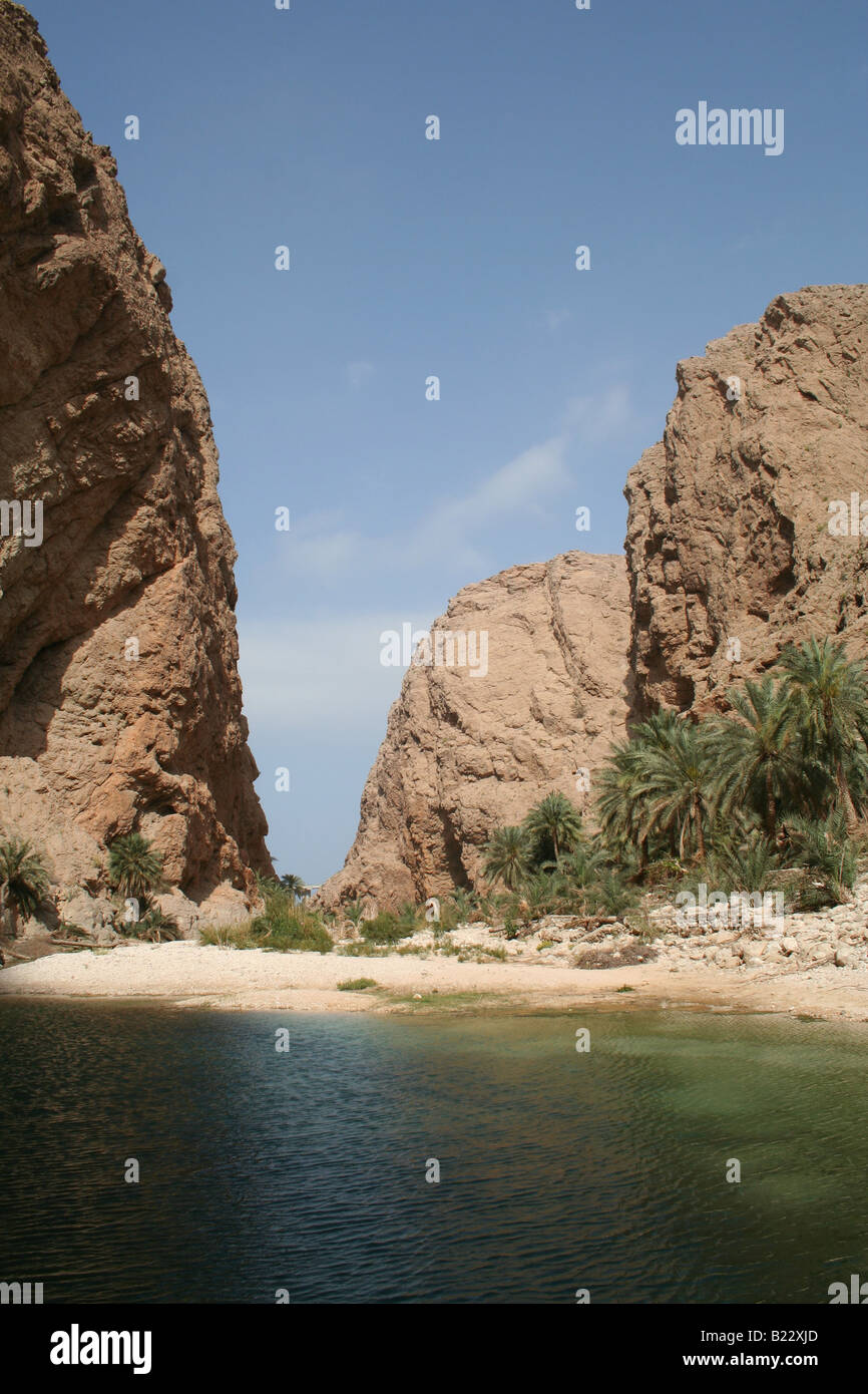 Wadi Shab, Sultanate Of Oman Stock Photo