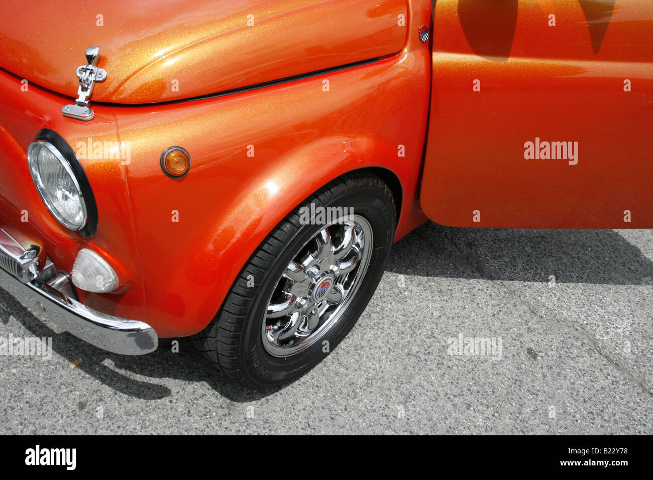 new customised fiat 500 car in street in italy Stock Photo - Alamy