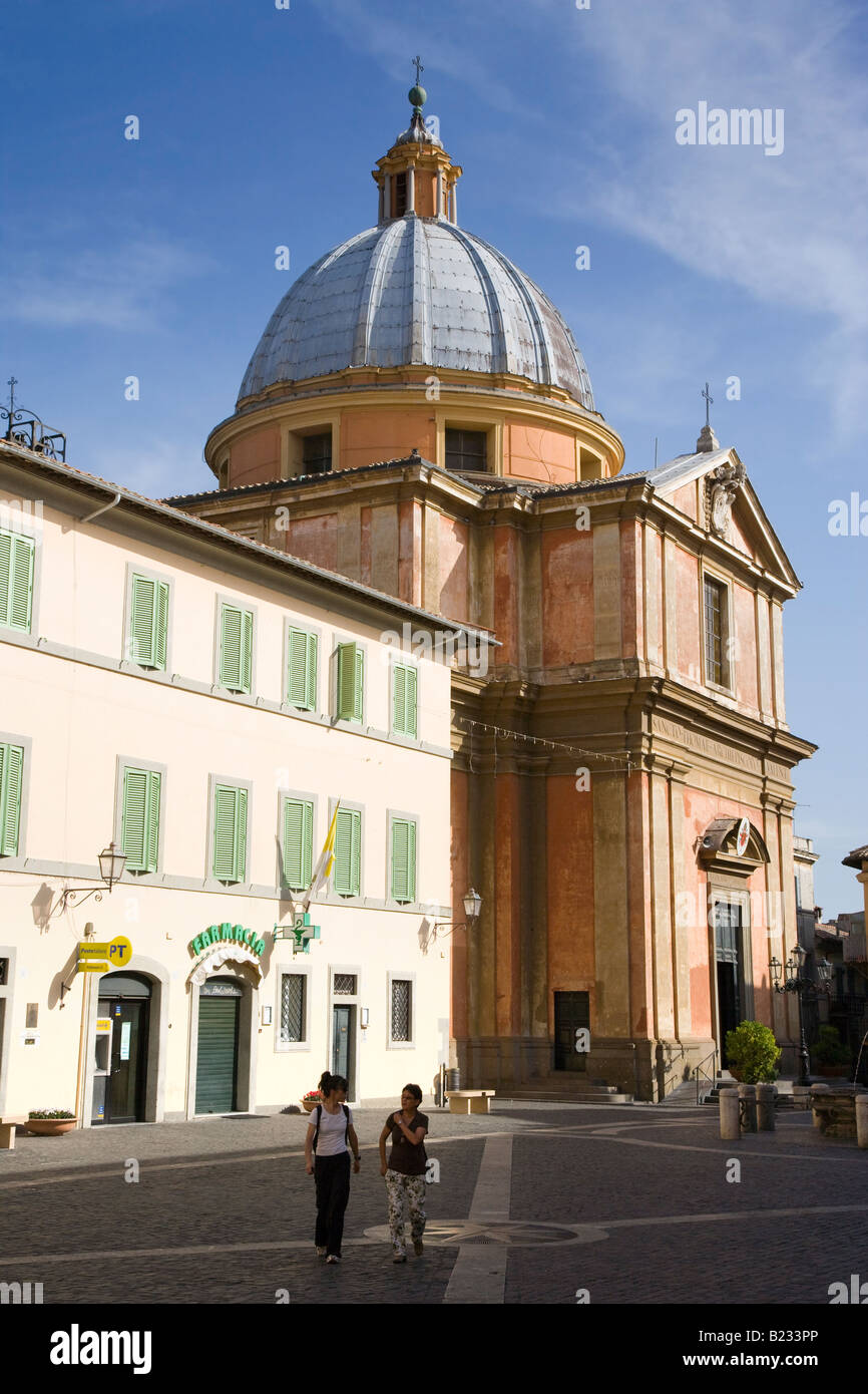 Papal church, Castelgandolfo, Italy Stock Photo