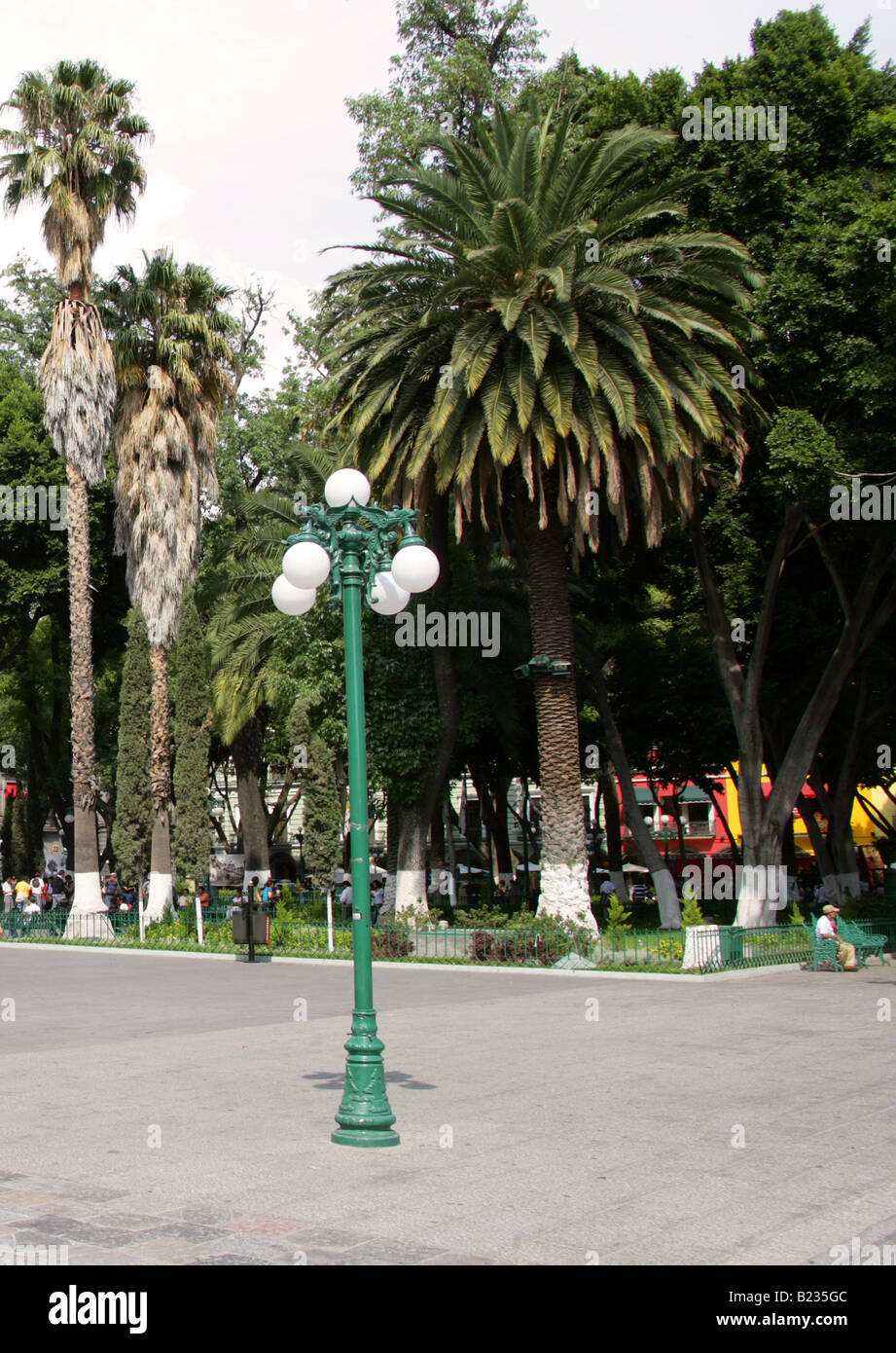 Zocalo Square, Puebla City, Puebla State, Mexico Stock Photo