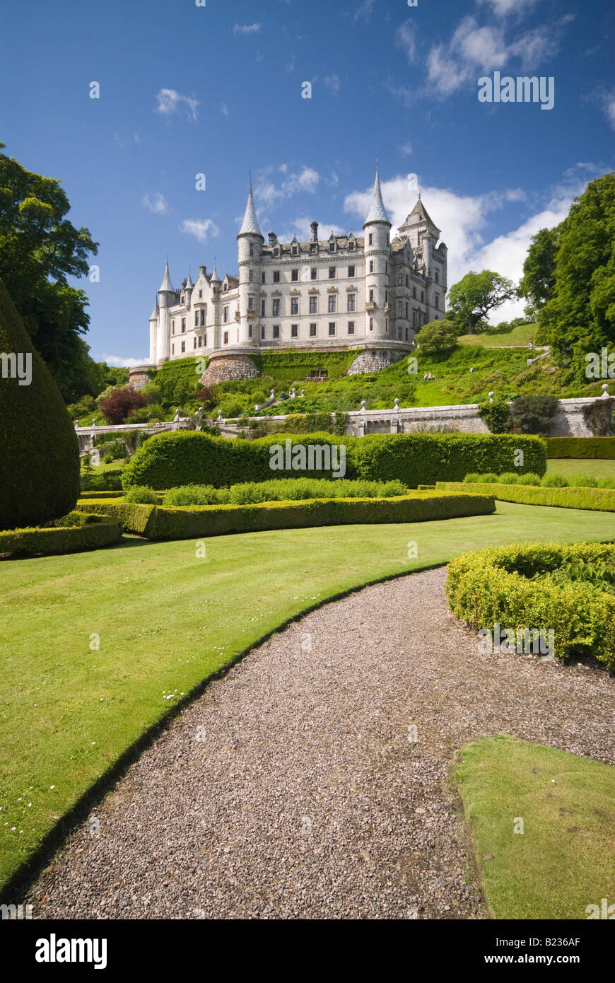 Dunrobin Castle Gardens Stock Photo Alamy