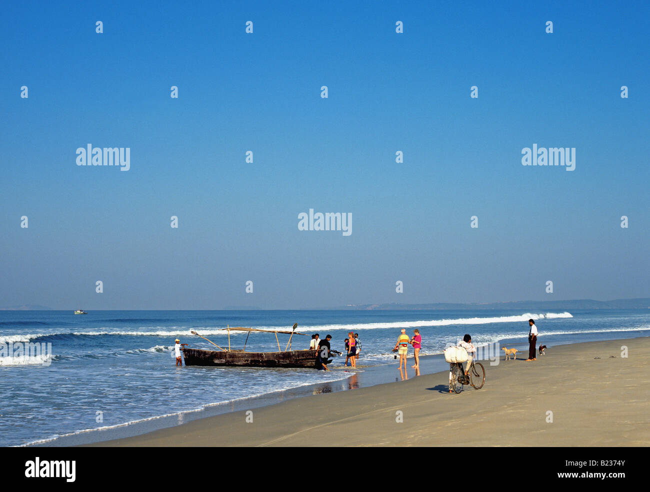 1013 Majorda Beach Goa State India Stock Photo