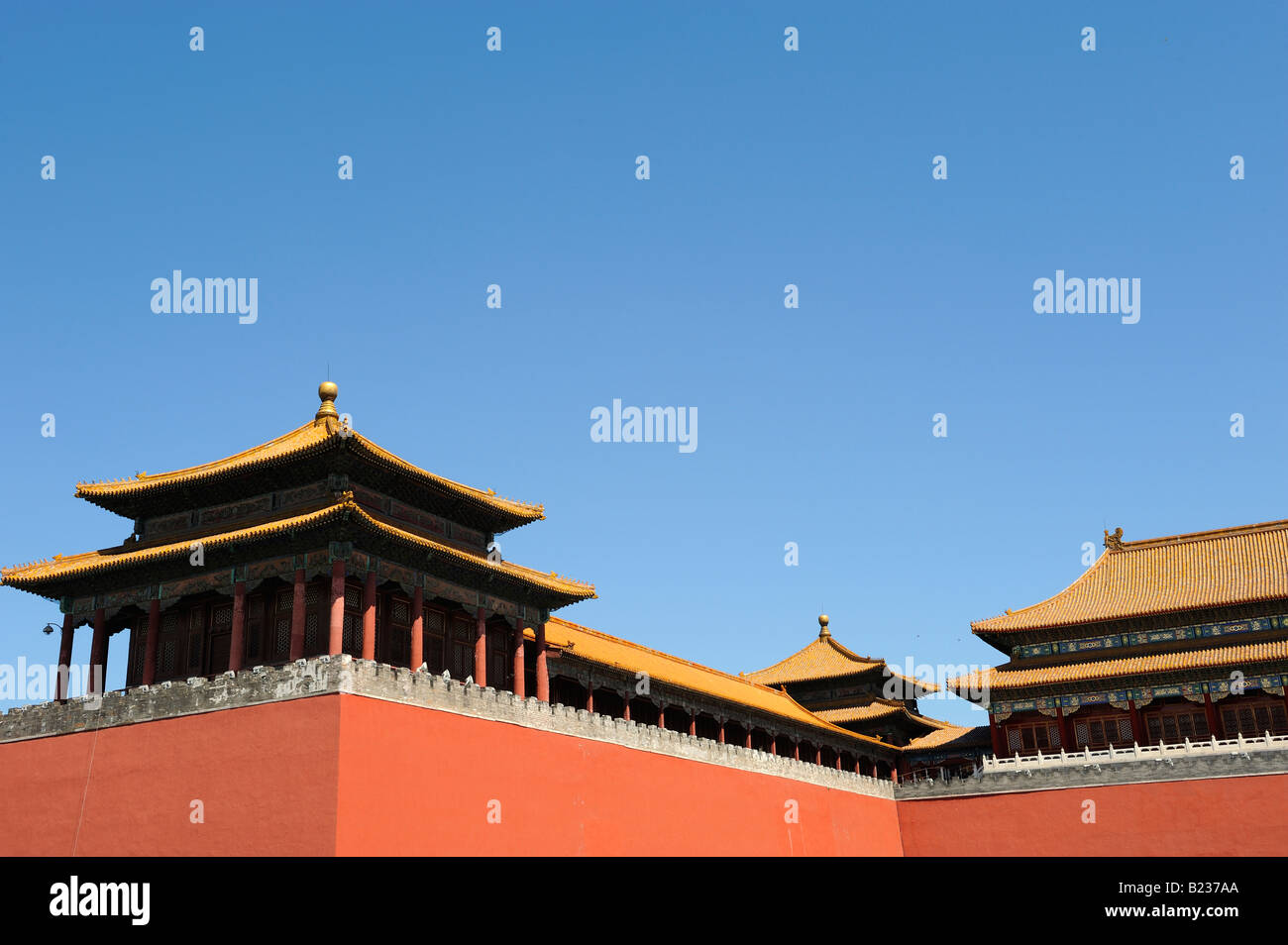 The Forbidden City in Beijing China. 12-Jul-2008 Stock Photo