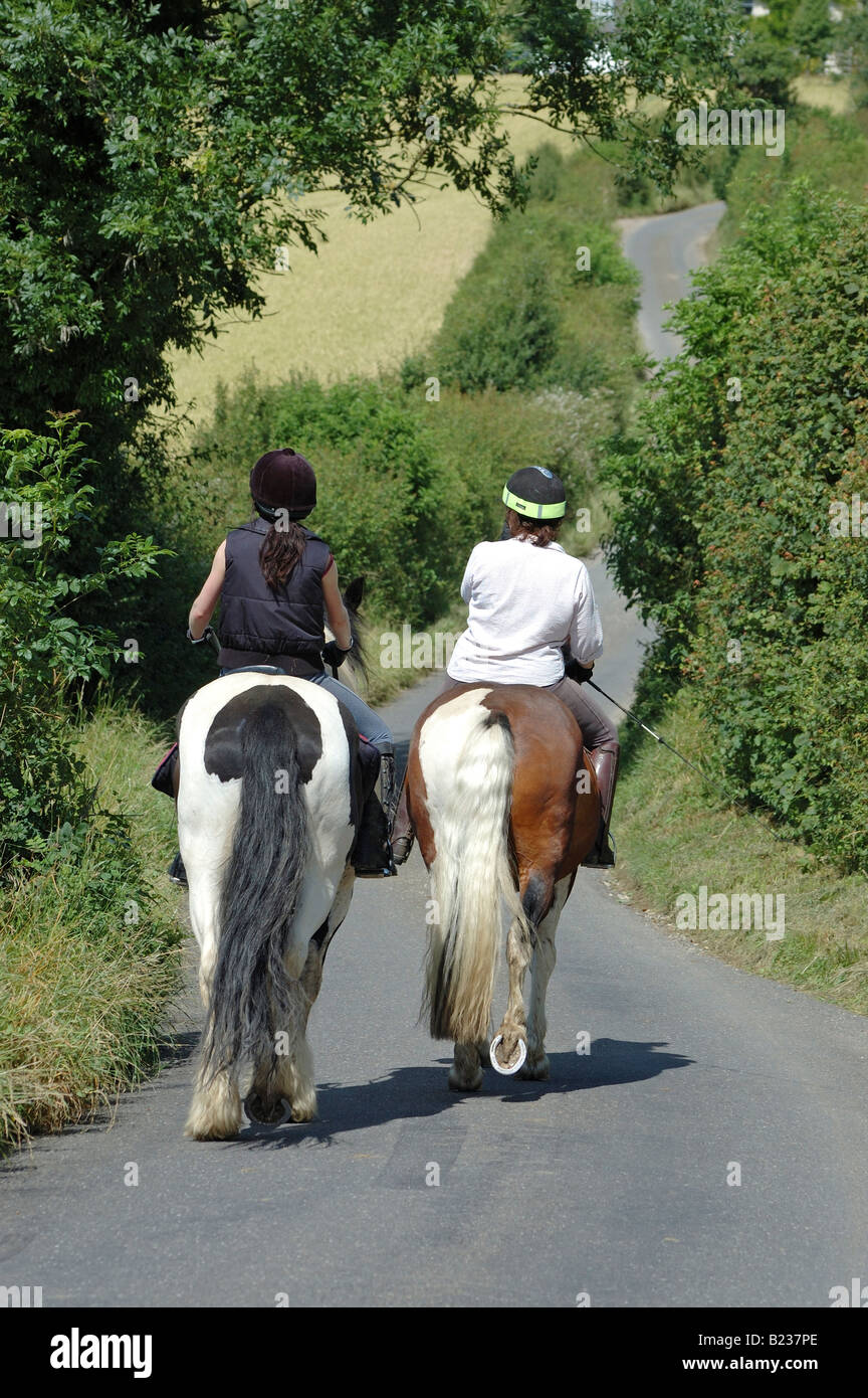 Horseriding Oxfordshire Stock Photo