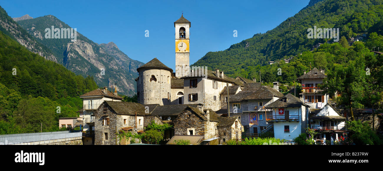 Village with rustic houses hi-res stock photography and images - Alamy