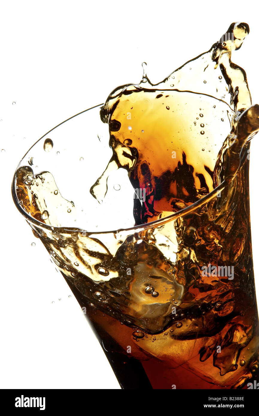 still life with cola on the white background Stock Photo