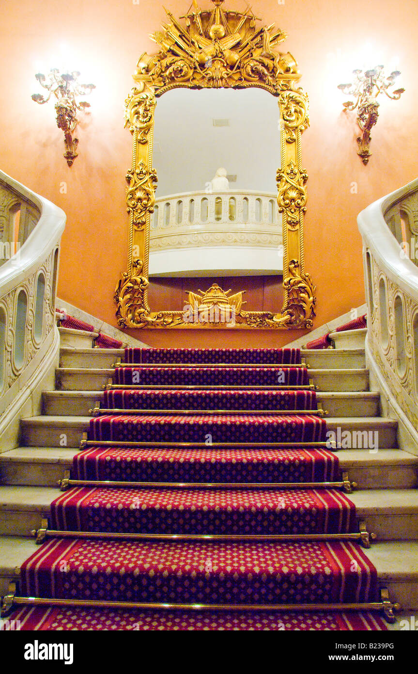 Staircase and interior architecture and design of the Marriott Hotel