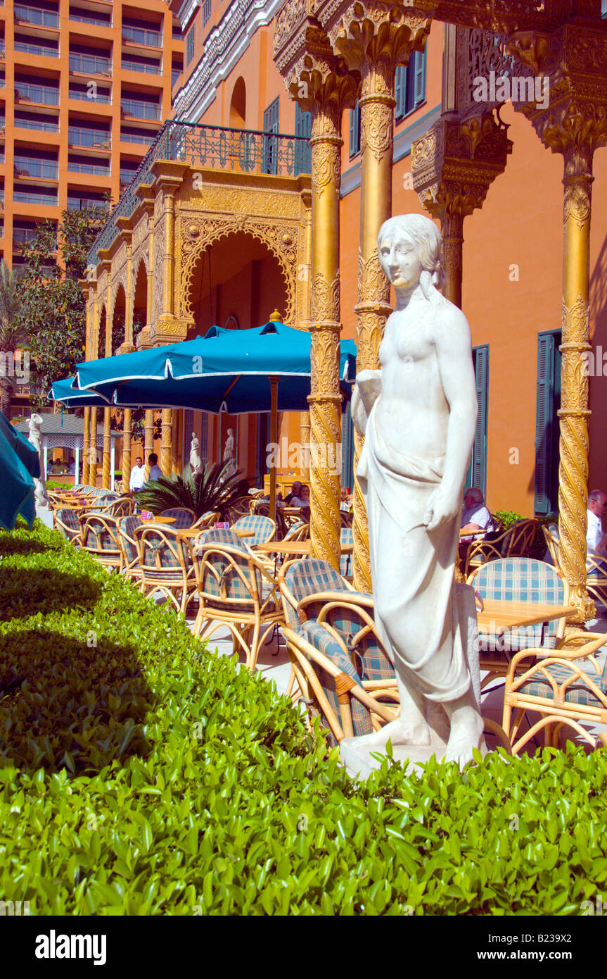 The exterior gardens and landscaping at the Marriott Hotel Zamalek in