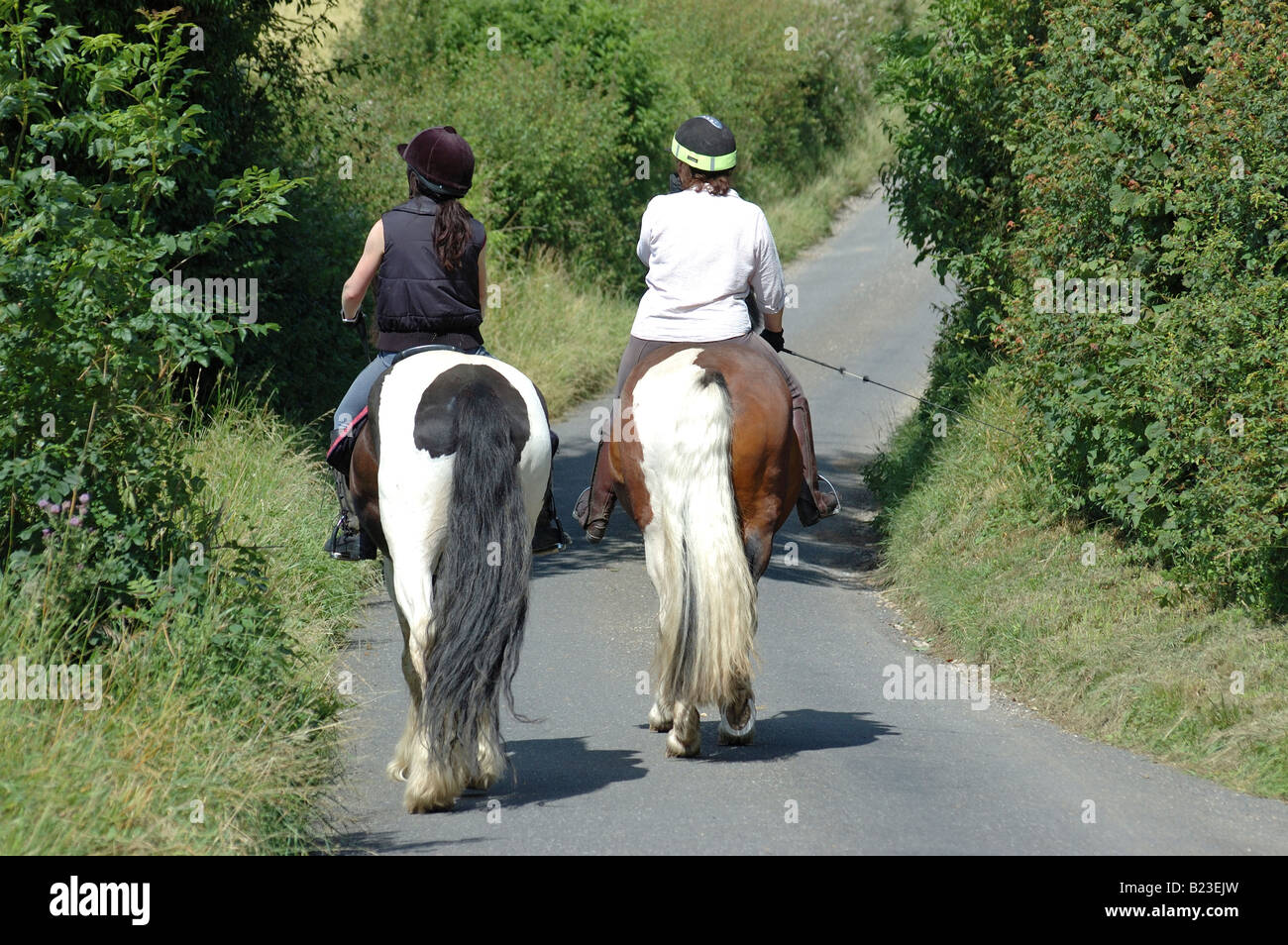 Horseriding Oxfordshire Stock Photo