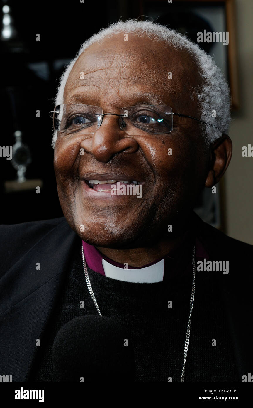 Desmond Tutu The Anglican Archbishop Of Cape Town Hi Res Stock