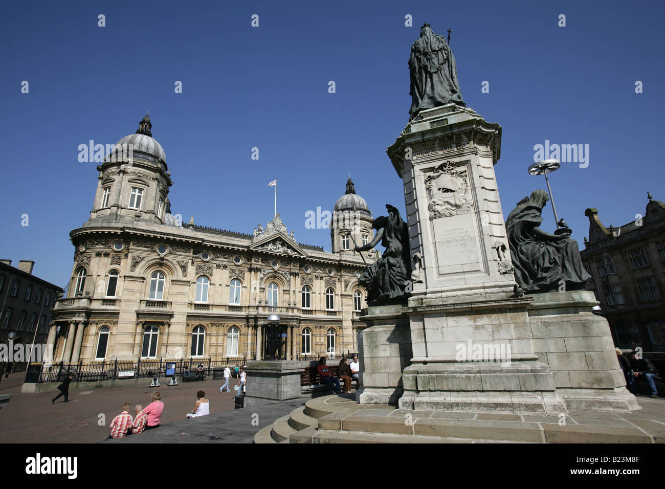 City of Kingston upon Hull, England. The Queen Victoria statue with the