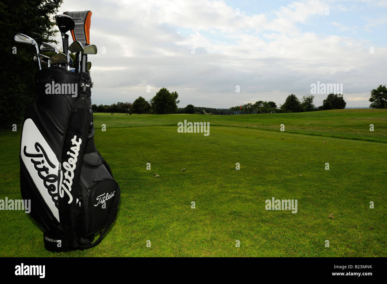 golf bag Stock Photo