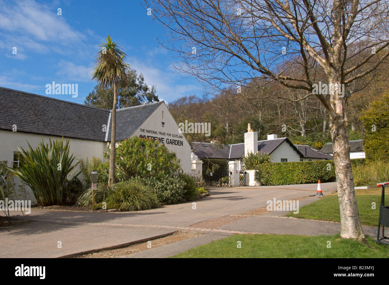 Inverewe Gardens entrance Poolewe Highland Region Scotland April 2008 Stock Photo