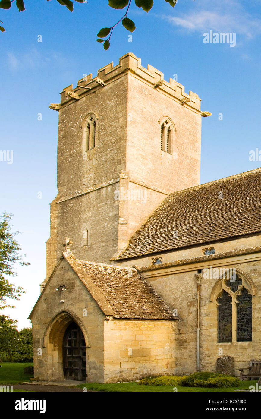 Holy Cross Church, a Norman church in the Cotswold village of Ashton