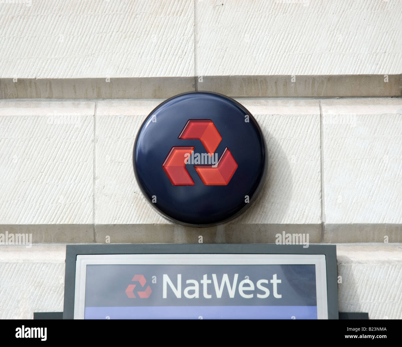 National Westminster Bank Sign Stock Photo