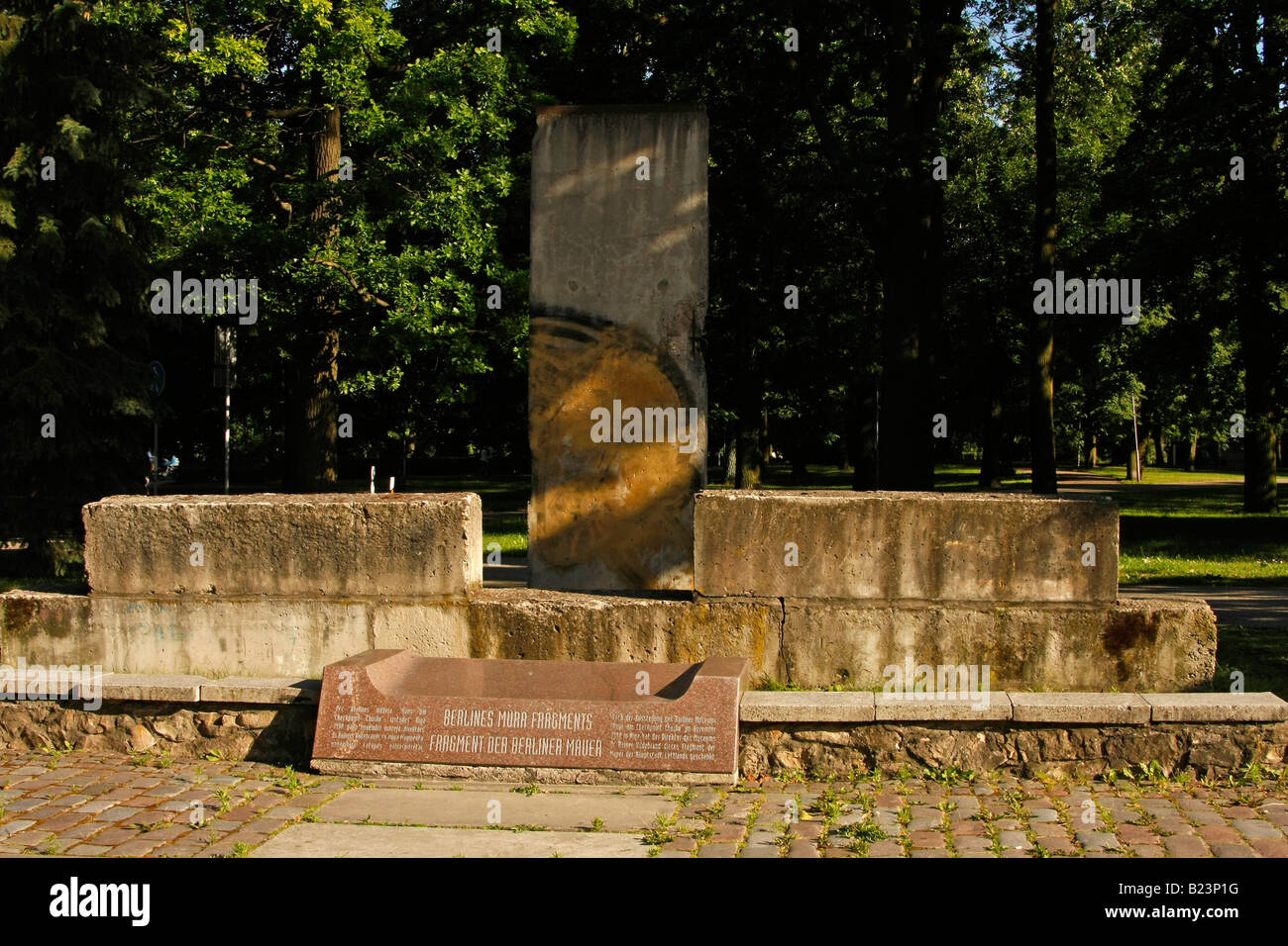piece of the Berlin Wall in Riga Latvia Baltic States Stock Photo - Alamy