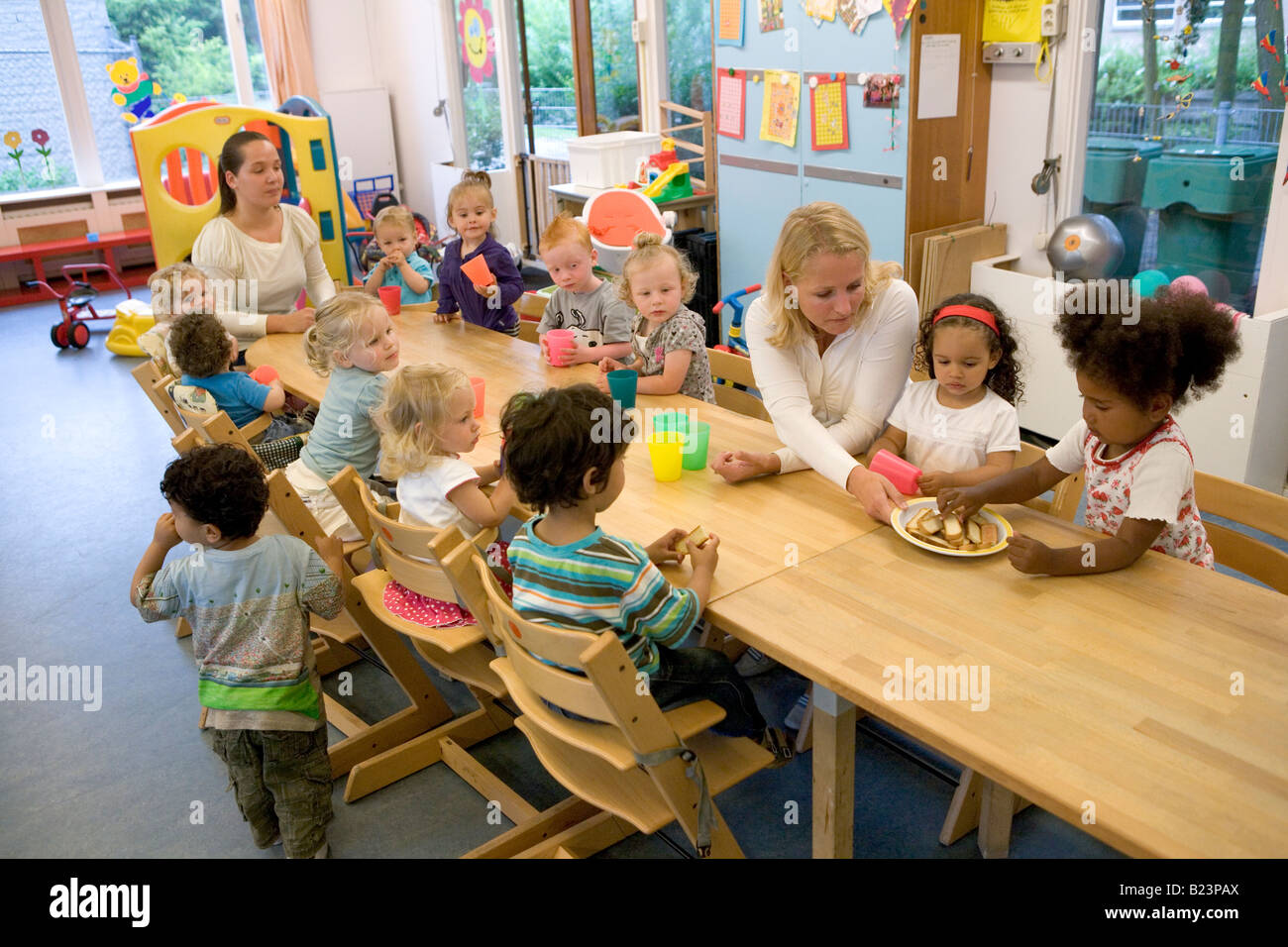 Eating At Daycare Hi res Stock Photography And Images Alamy