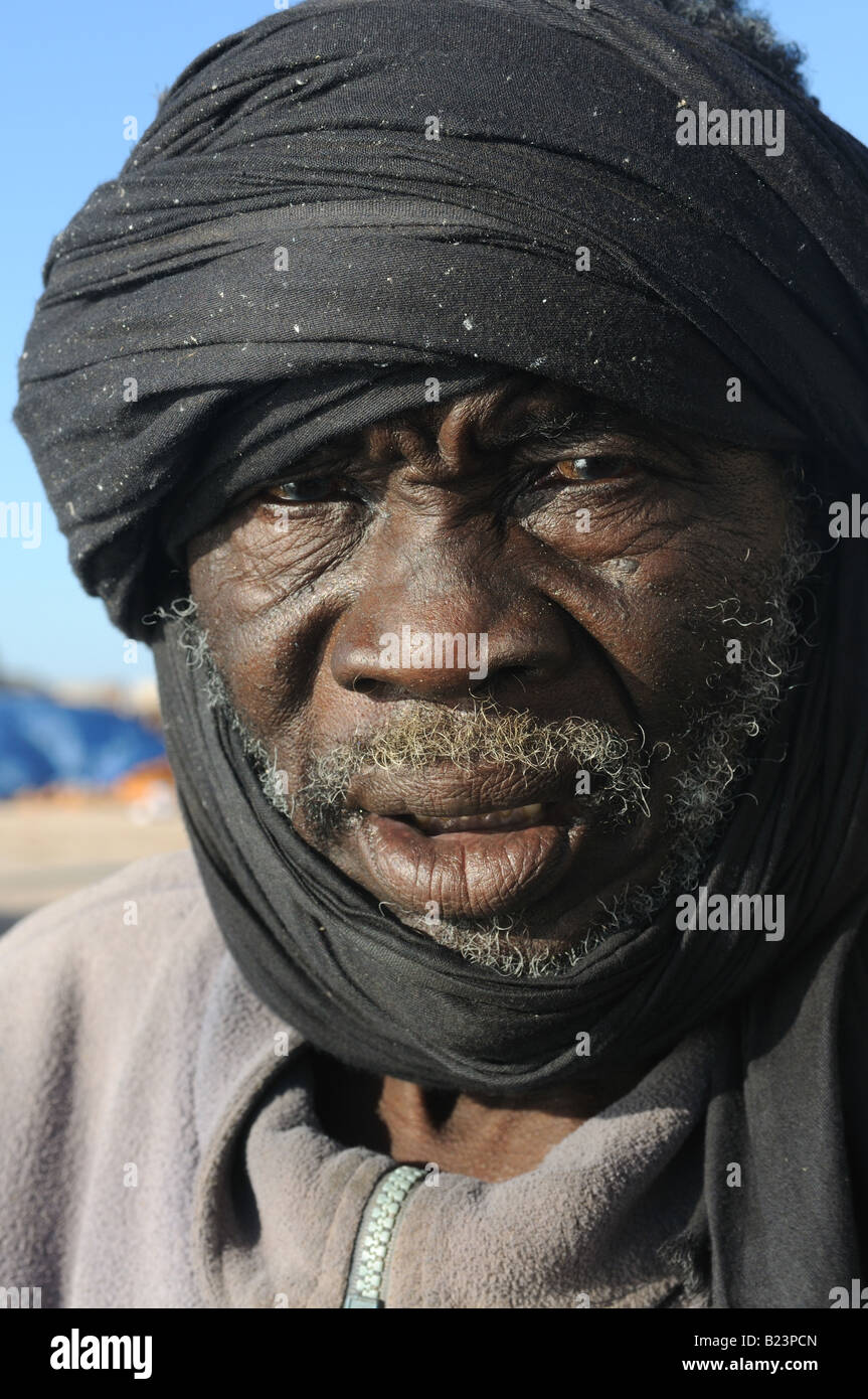 Portrait of a Imraguen fisherman in the Banc d Arguin Western Africa