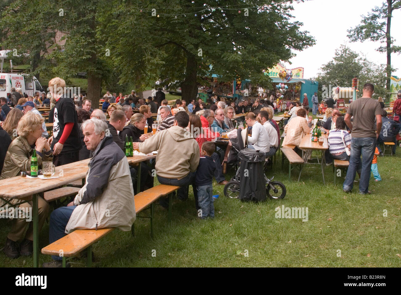 Locals from Eulenbis and surrounding area attend a Spring Beer Festival in  Eulenbis, Germany Stock Photo - Alamy