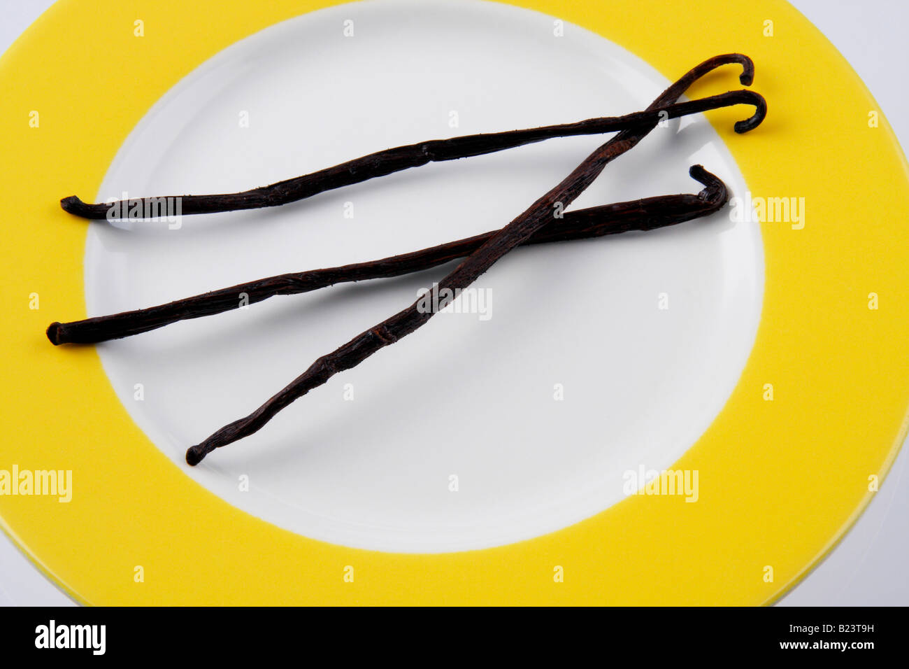 vanilla beans or pods Stock Photo