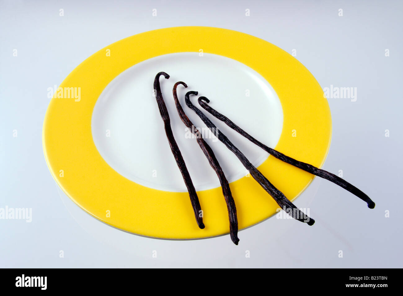 vanilla beans or pods Stock Photo