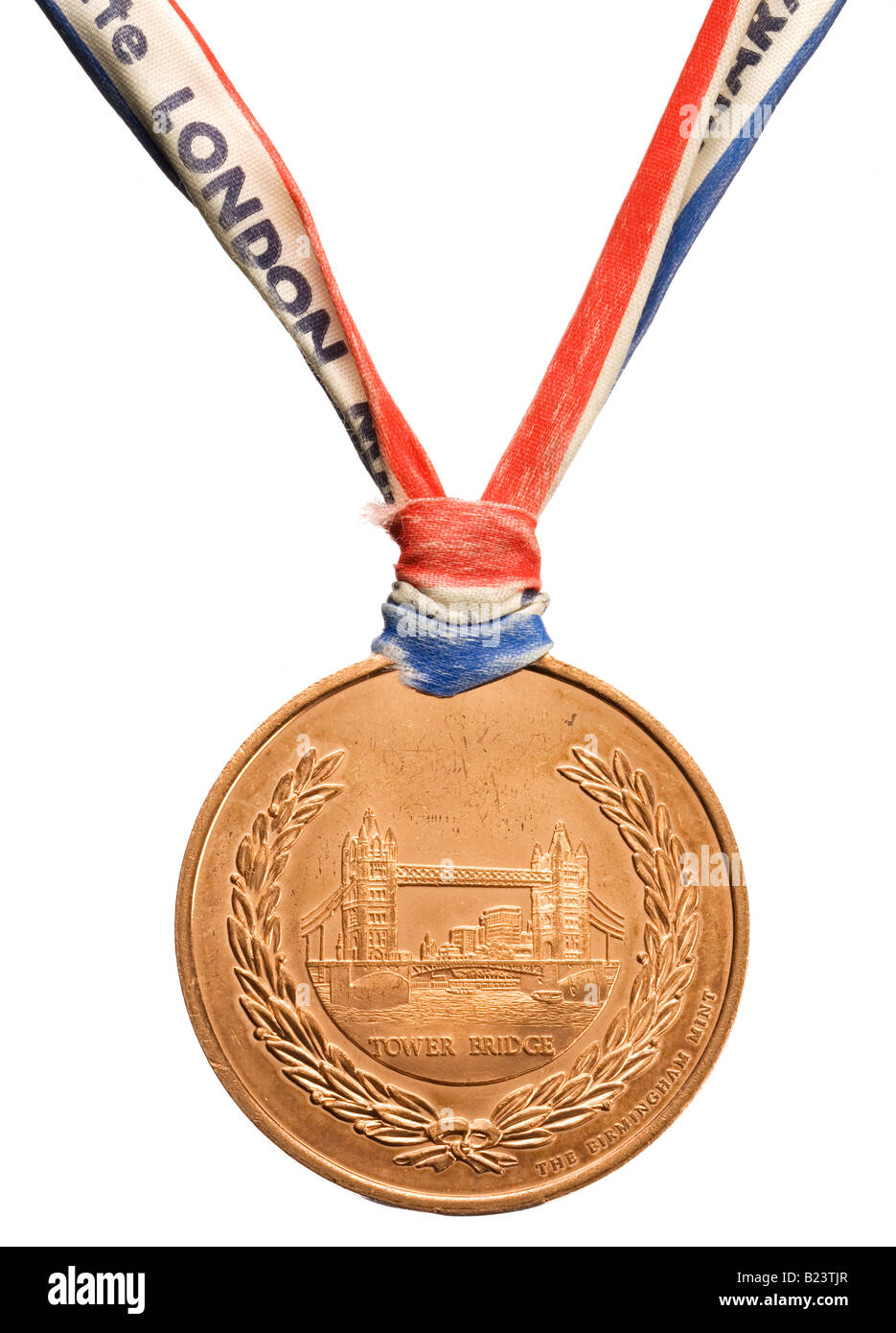 London marathon medal 1983 Stock Photo