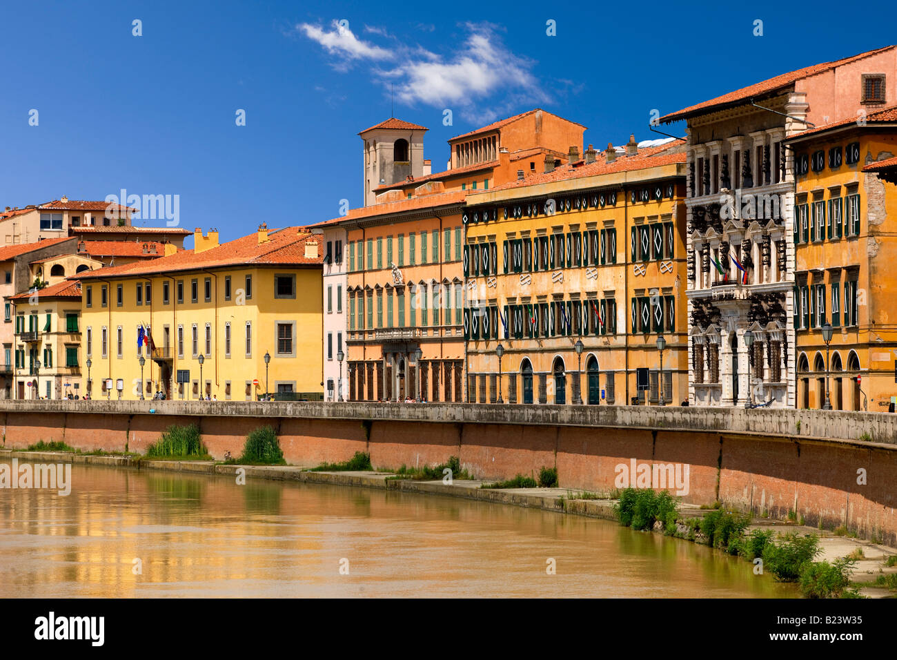 Arno river at Pisa Stock Photo