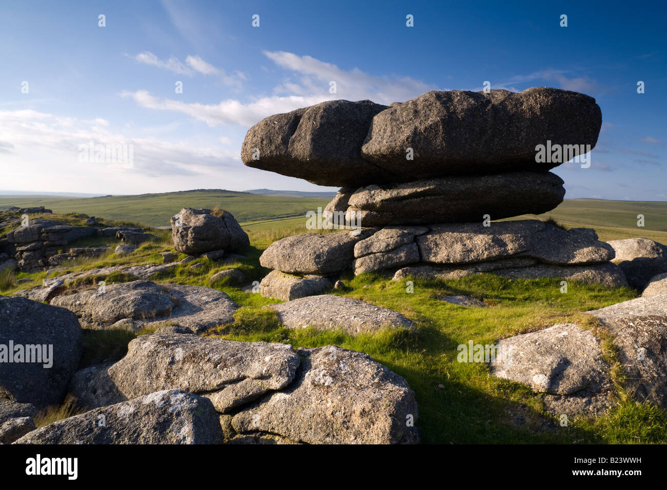 Roos Tor Dartmoor National Park Devon England UK Stock Photo Alamy