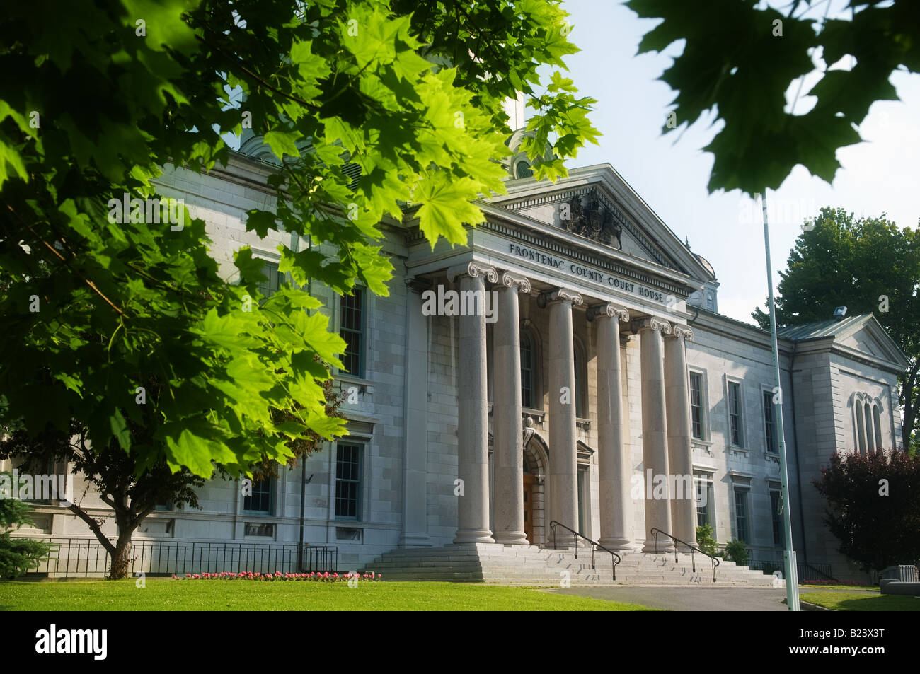 Built in 1858 the Frontenac County Courthouse was built out of limestone quarried onsite in