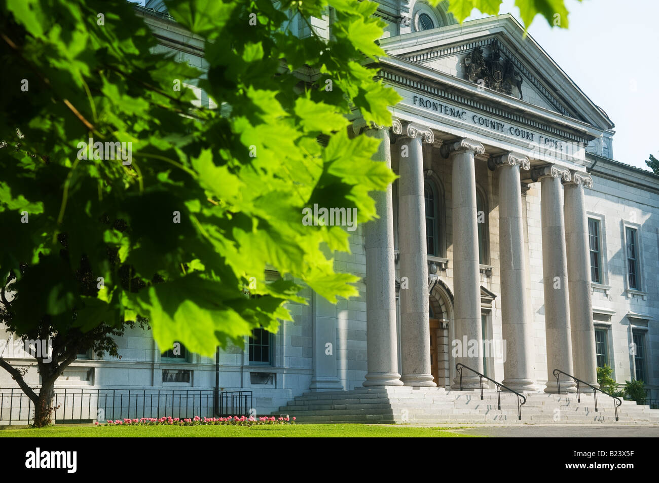 Built in 1858 the Frontenac County Courthouse was built out of limestone quarried onsite in