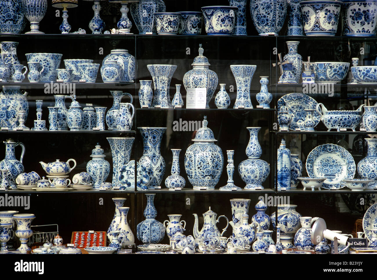 china delftware town of willemstad island of curacao netherlands antilles archipelago of the lesser antilles caribbean Stock Photo