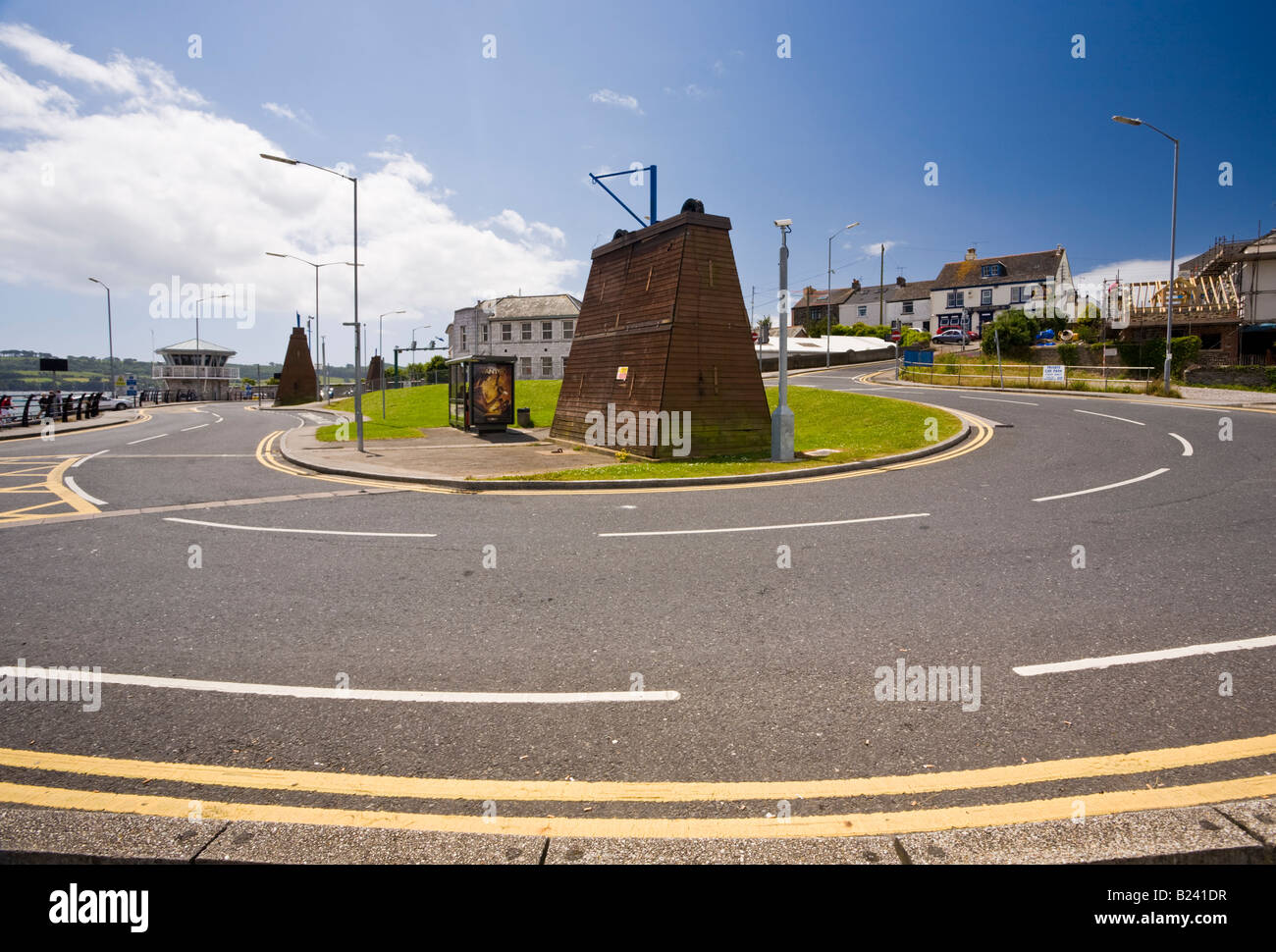 Road at Torpoint Cornwall UK Stock Photo