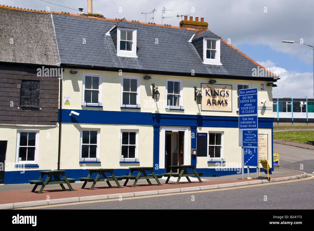 Kings Arms Torpoint Stock Photo