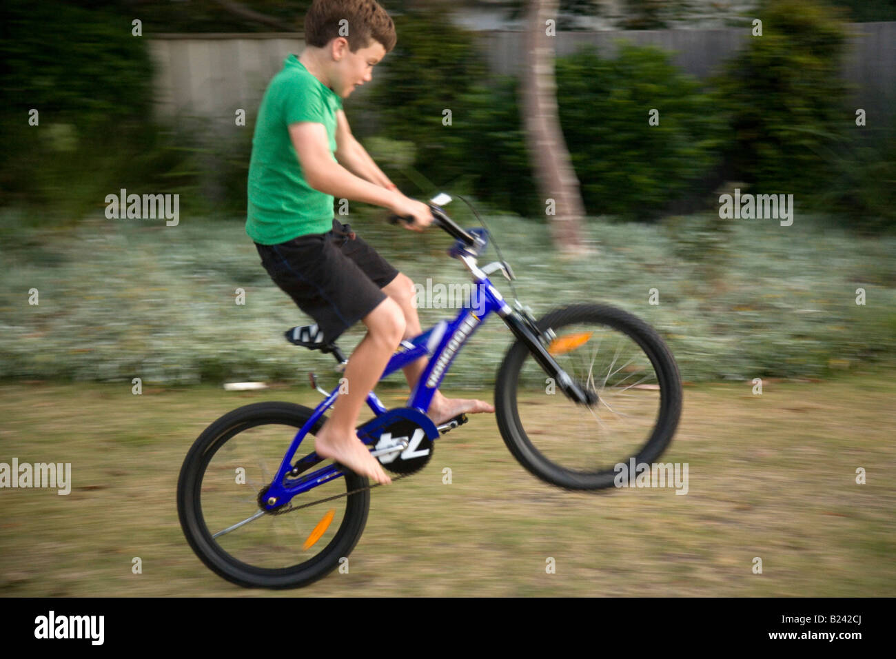 riding a bmx