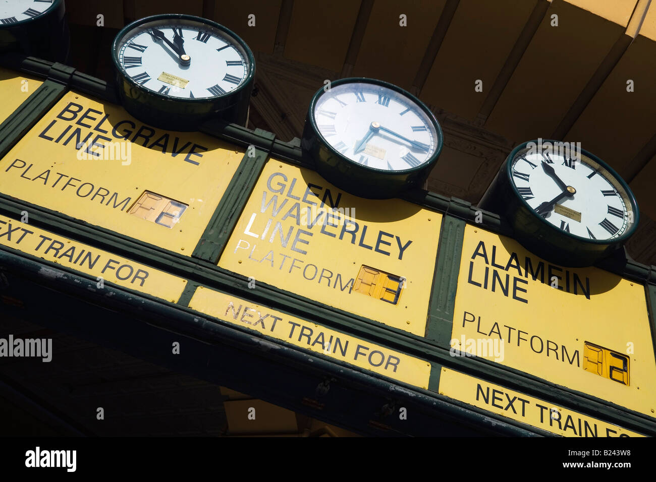 Clocks Melbourne, Victoria, AUSTRALIA Stock Photo Alamy
