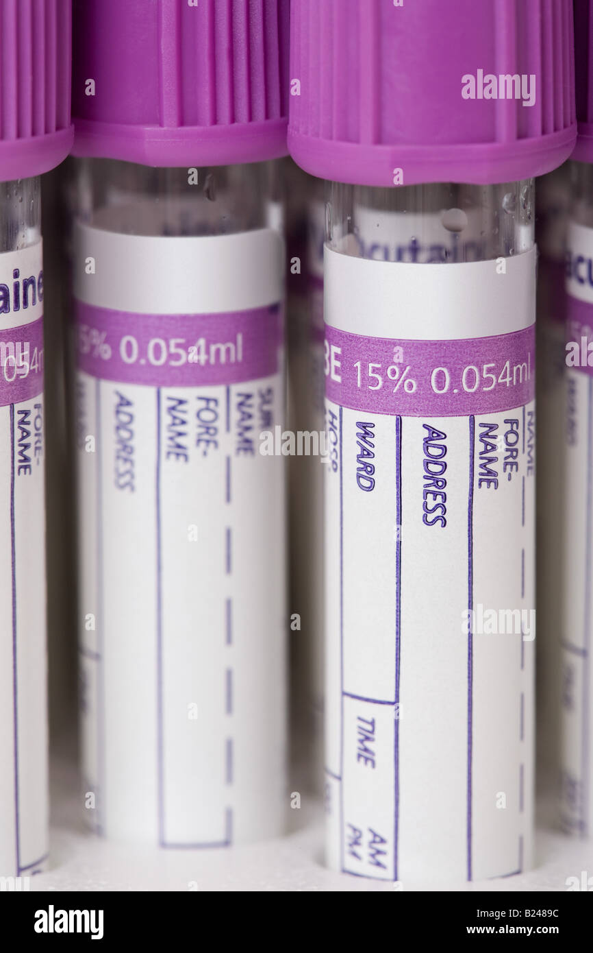 Sample bottles Stock Photo Alamy