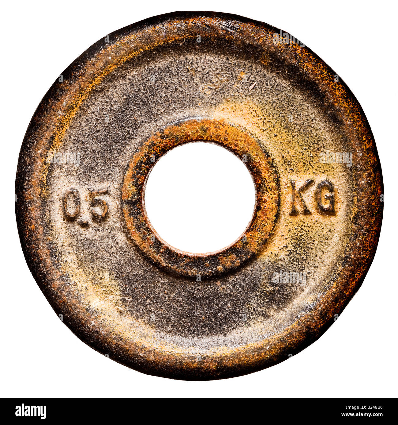 Fitness training weight Stock Photo