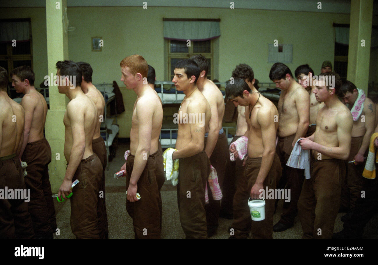 army recruits preparing for the early morning instruction, caracal, romania, eastern europe Stock Photo