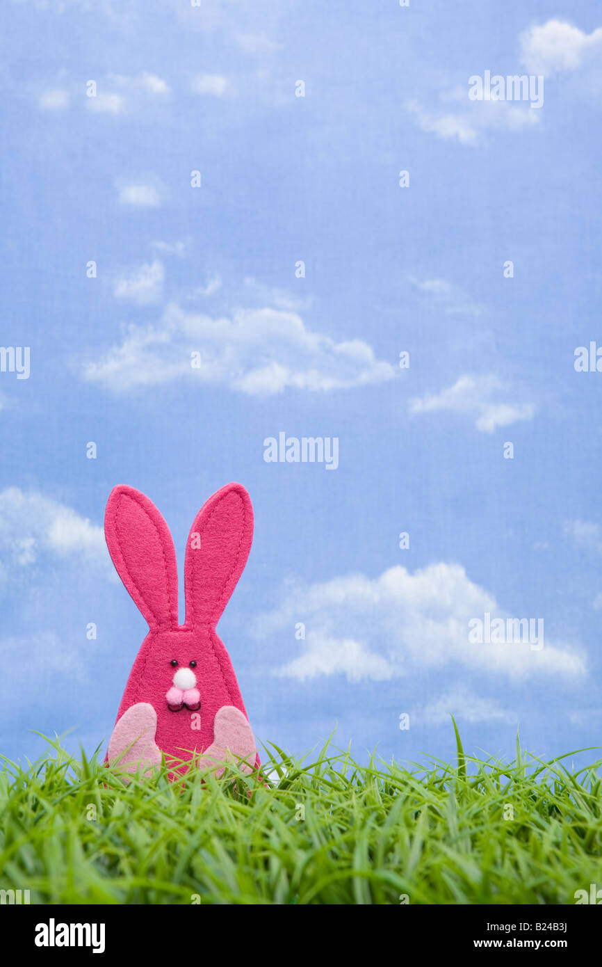 A pink rabbit Stock Photo Alamy