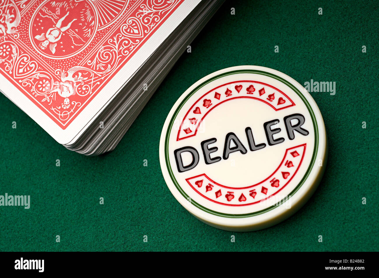 Gambling chip and playing cards Stock Photo Alamy