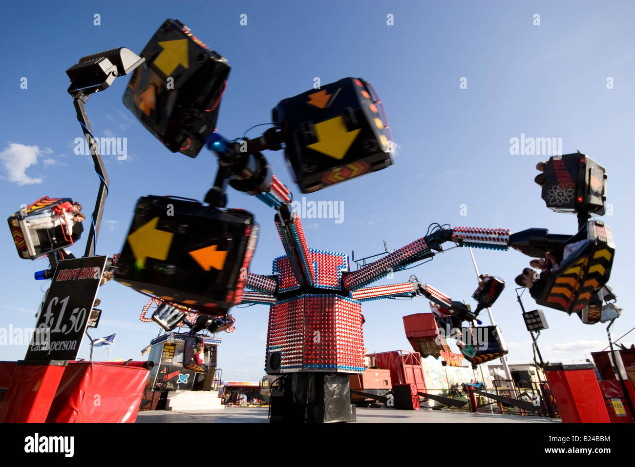 Funfair Ride Links Market Kirkcaldy Fife Scotland UK Stock Photo - Alamy