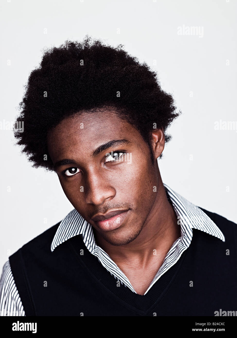 Man portrait young hip serious head hi-res stock photography and images ...