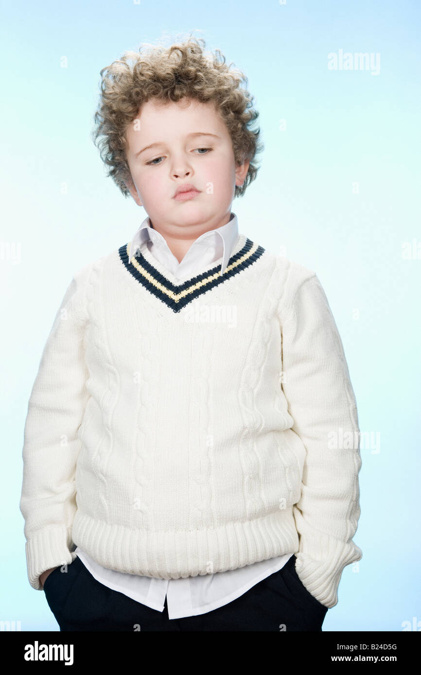 Portrait of a sad boy Stock Photo Alamy
