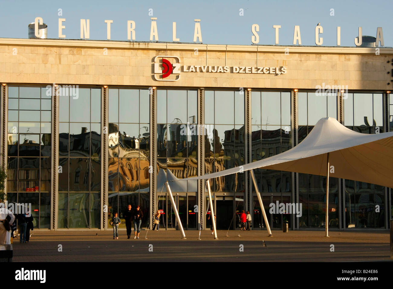 central train station Riga Latvia Baltic States Stock Photo